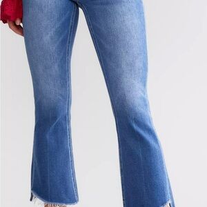 Vervet Denim High Rise Cropped Flared Jeans | 31